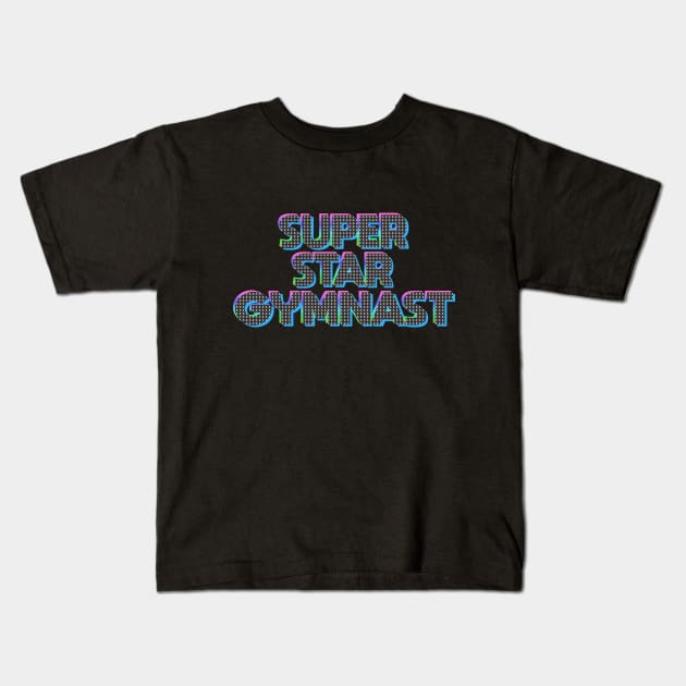 Gymnastics Kids T-Shirt by Dale Preston Design